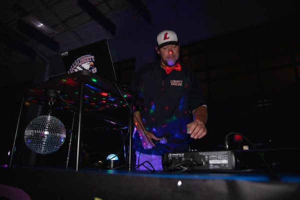 Mr. Wheeler serves as the DJ at many of the Liberty dances, including this years homecoming dance.