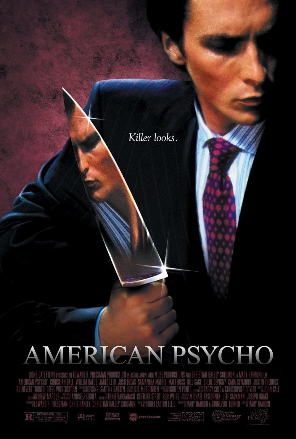 Patrick Bateman; American Psycho 
(Provided by Lionsgate Films)