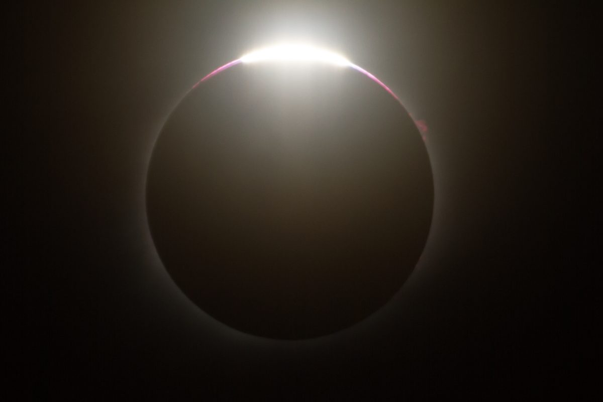 Picture from the last total solar eclipse in 2017, taken from the Liberty football field.