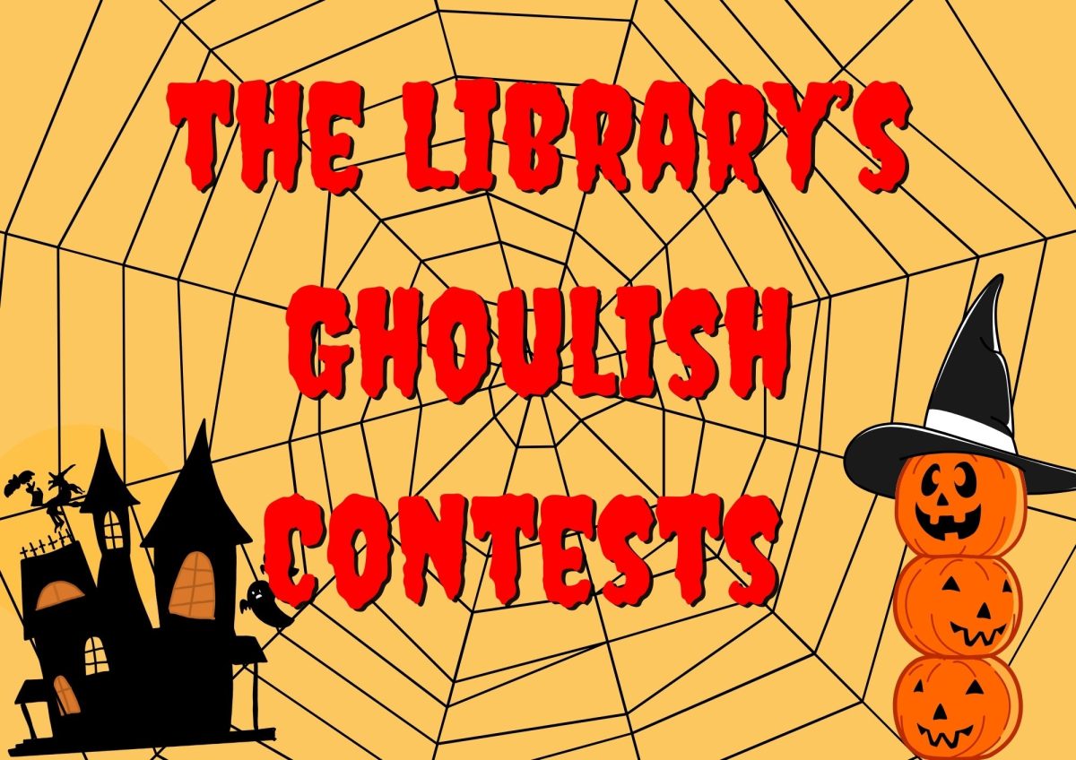 In preparation for Halloween, the library is getting involved with the spooky spirit.  