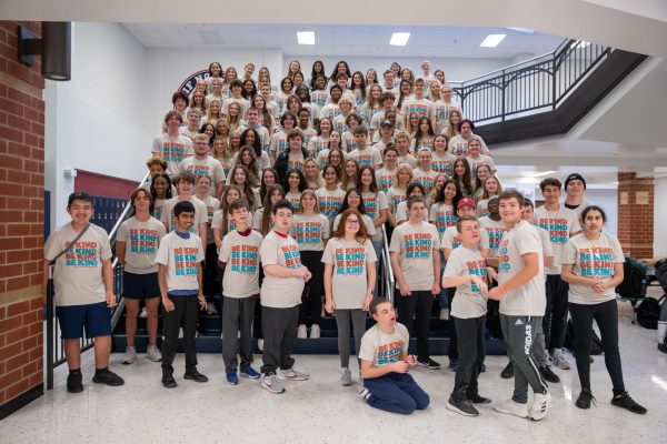 Be Kind T-shirts were handed out by teachers to those students who did an act of kindness during Be Kind week. 