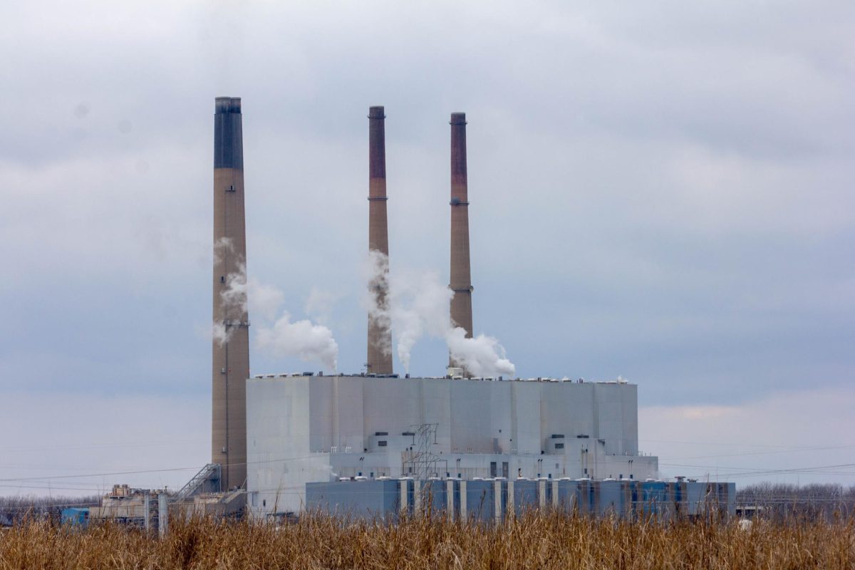 Labadie Power Plant emits a mix of water vapor and CO2 into the atmosphere.