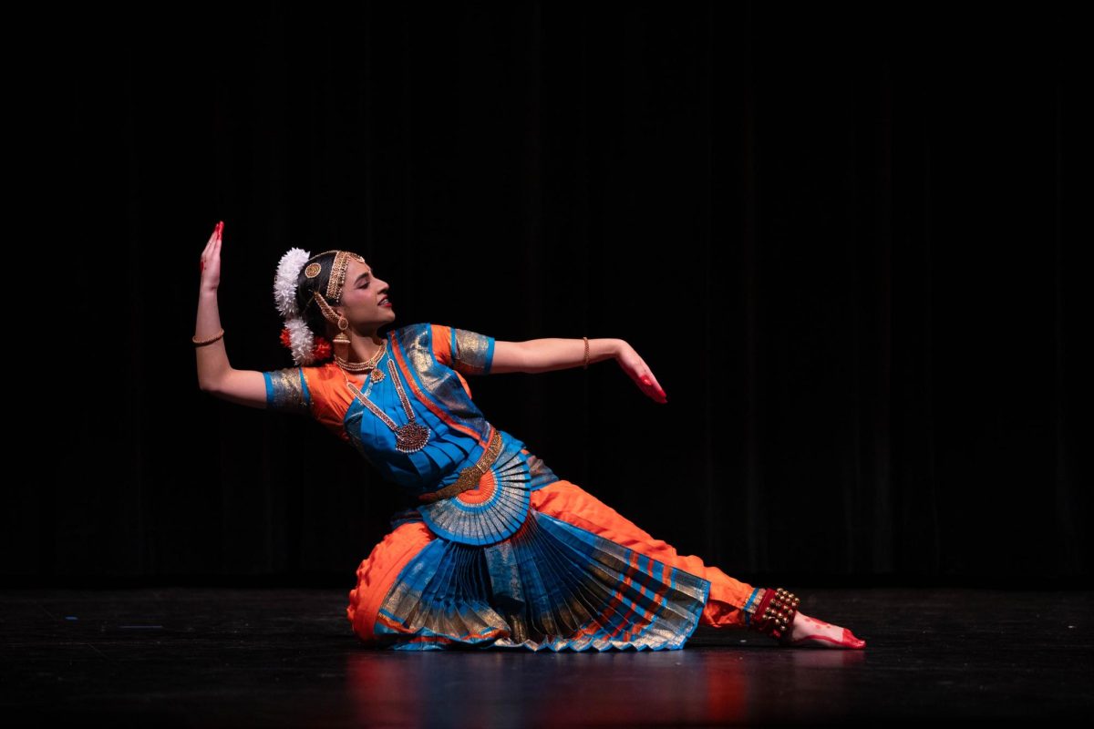 During the seventh annual talent show, junior Divya Kollipara performs a classic dance orginating from southern India known as Bharatanatyam. Dance means everything to me, Kollipara said. I can put in all my emotions into it and create an amazing performance that people can enjoy. At the end of the night, Kollipara was announced as the judges choice winner of the talent show. I was not expecting to win, I felt very honored and grateful that I won, Kollipara said.