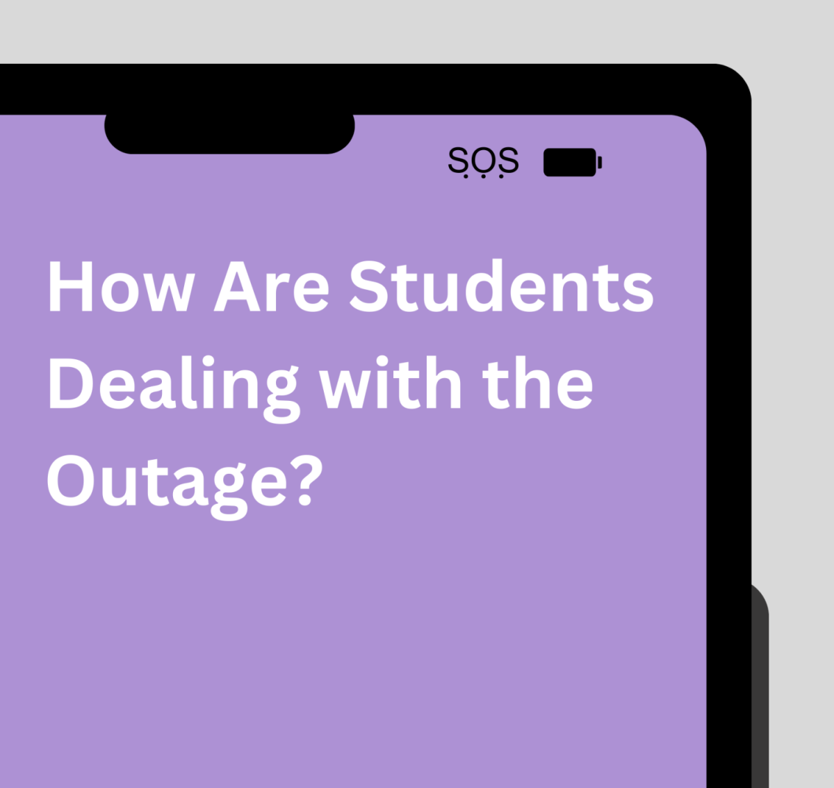 The SOS screen has found its way onto many students phones on Feb. 22. 
