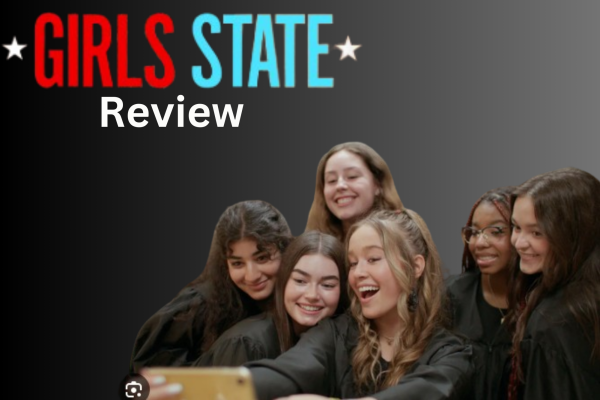 Review over the new Amazon Plus documentary Girls State. Image depicts girls on the Missouri Girls State Supreme Court.