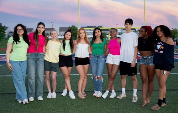 My friends and I enjoy the senior sunset. This was one of the many school events I attended. 