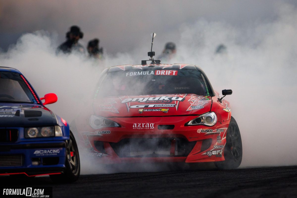 Hiroya Minowa chasing Adam LZ in the Top 4 (Provided by Formula DRIFT)