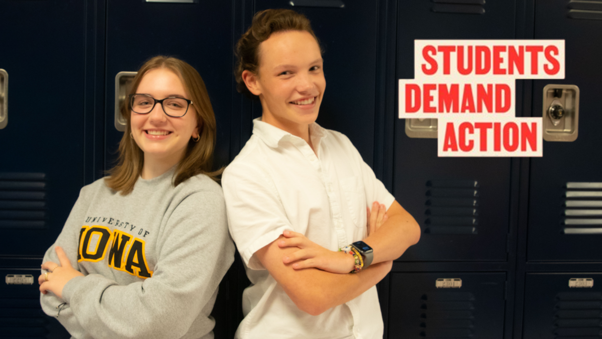 Meghan Lynch and Charles Giraud who are the co-founders of Students Demand Action, one of only two in Missouri.