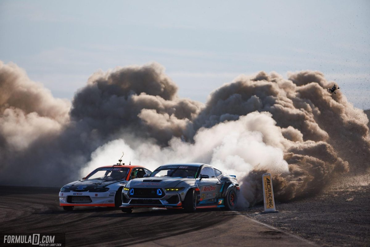 The possible championship deciding battle between James Deane and Odi Bakchis (Provided by Formula Drift)