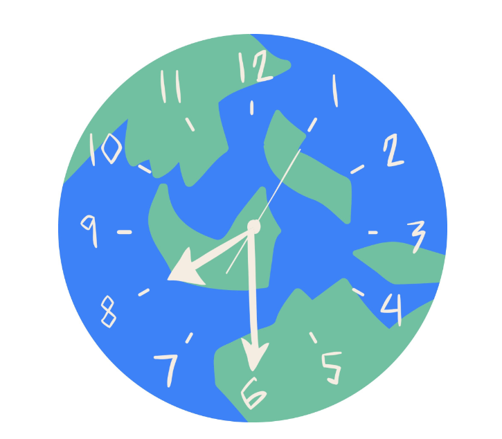 As the Earth clock time runs down, students give opinions on climate change effects.