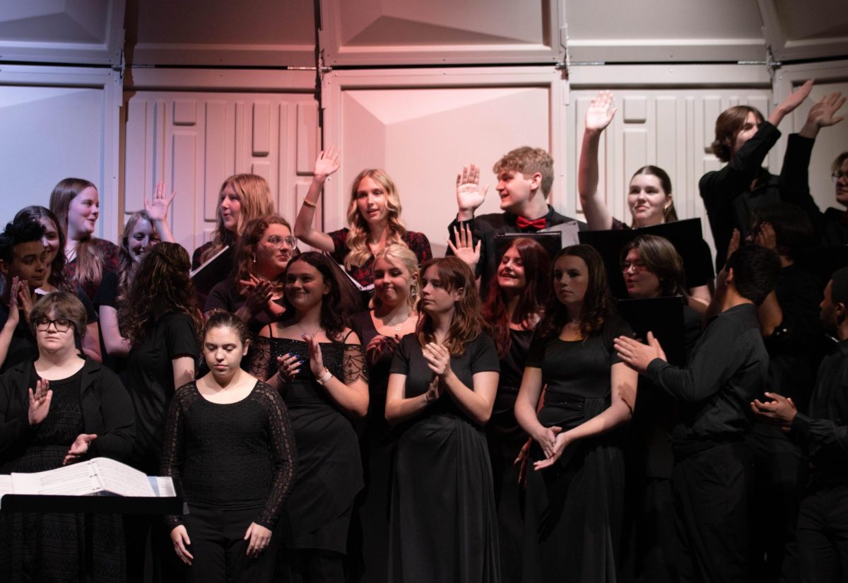 The choir performs during their annual fall choir concert on Oct. 8.