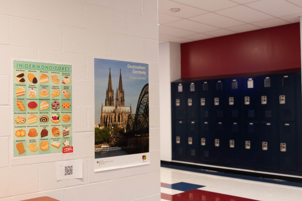 Outside of German teacher Dee Elder's room in the 400 hall.