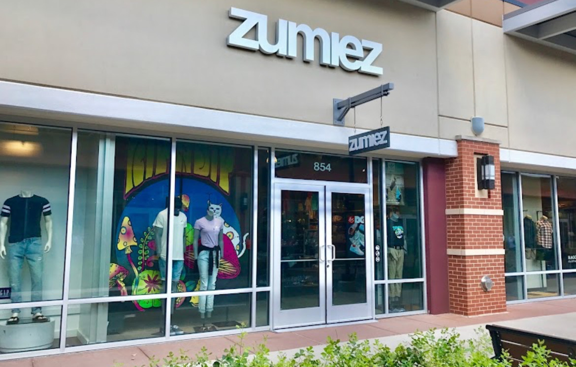 Zumiez, which is located in the Premium Outlets. 