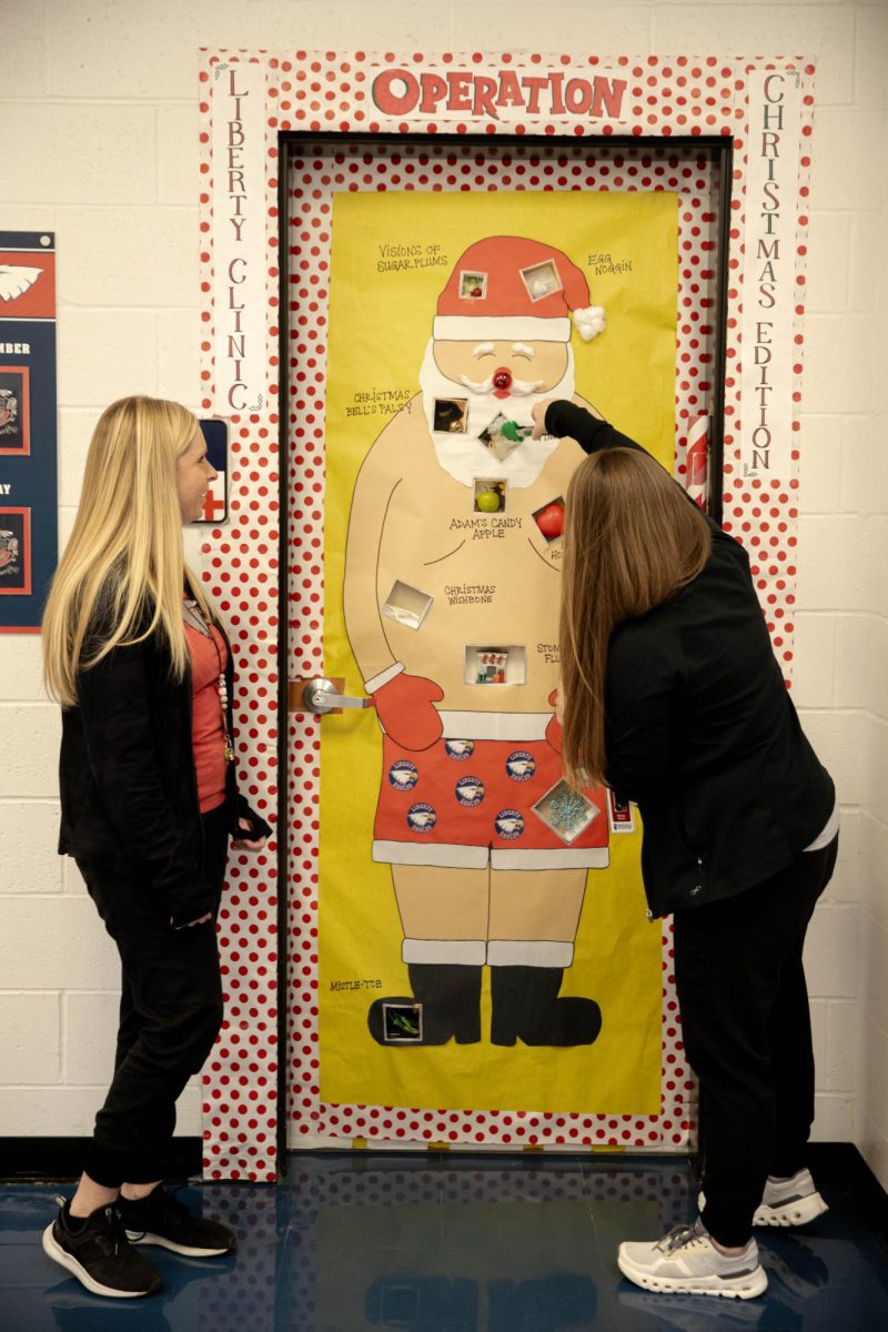 Play "Operation" through the door as the nurses stand and pose next to their door.