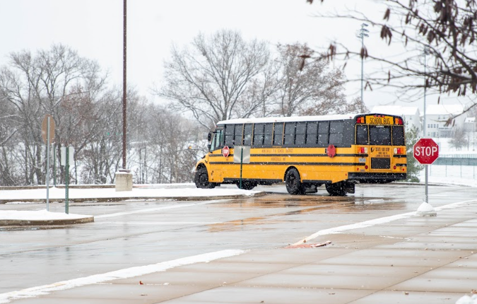 Many winter sports team practices and games were postponed due to the weather. Girls swim and girls basketball were to participate in out of town events where they would have to take busses, but roads were too dangerous to travel on due to the icy and snowy conditions.  