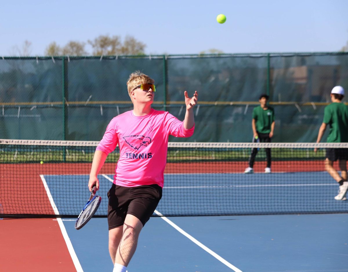 Milo Weston has played on tennis his entire high school career.