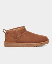 The Ugg Ultra Mini Boots in shade Chestnut, a popular style and color amongst teens