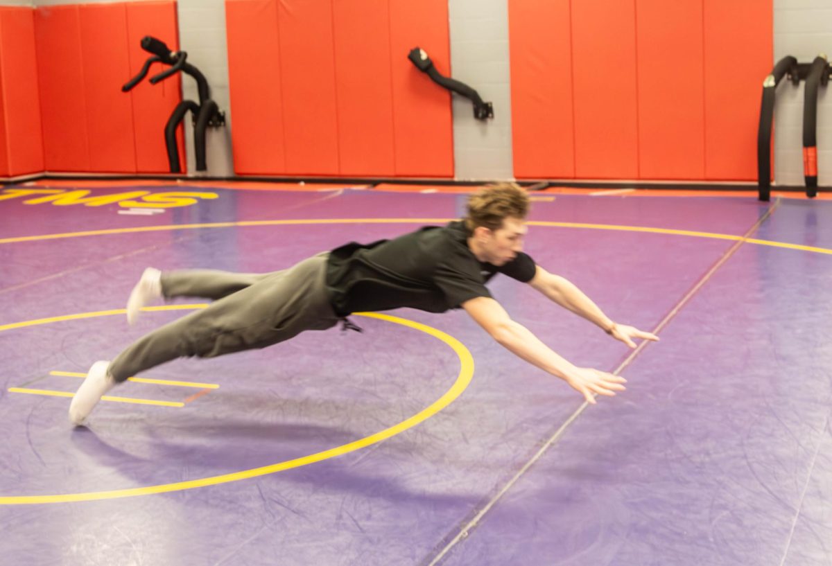 Garrett Matlock(12) doing a Mat Drill