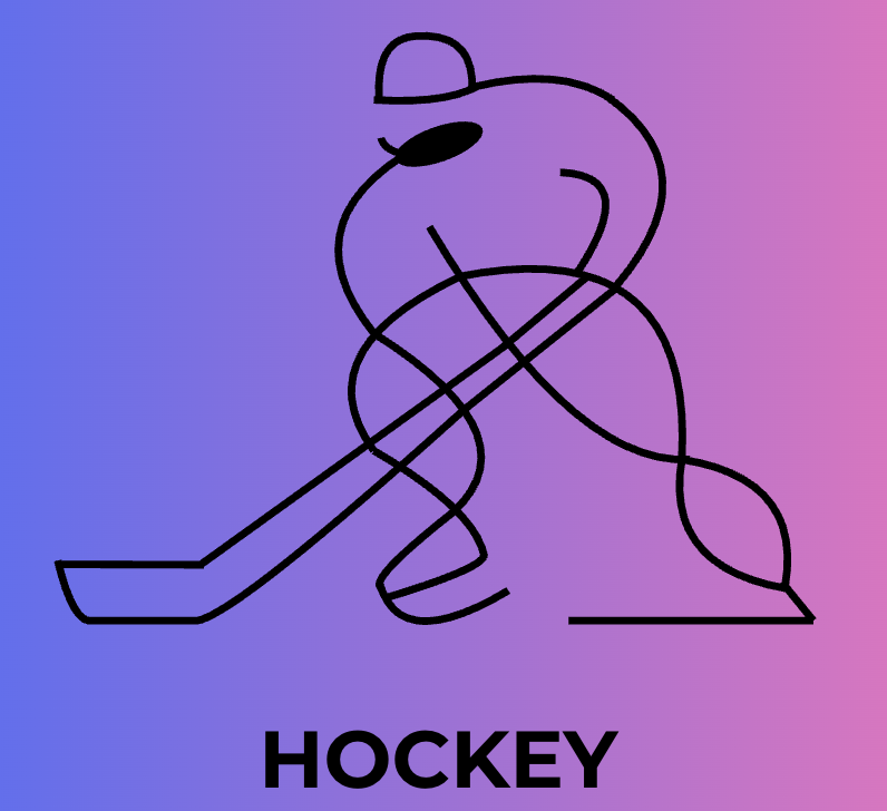 The 2026 Milano-Cortina Olympic logo for Hockey.