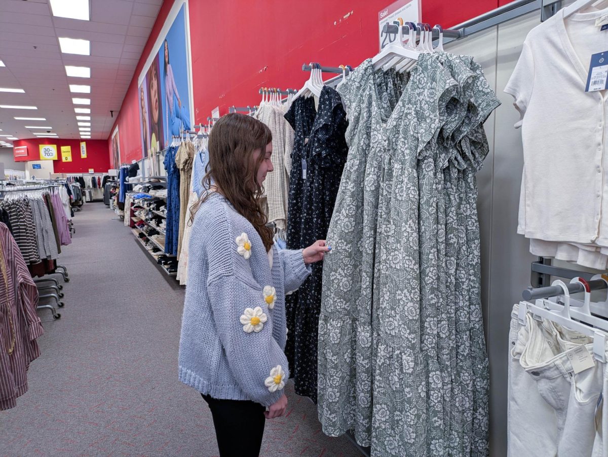 “It’s important to buy clothes in person so you know what they look like, what they feel like,” Gabby Young (11) said.