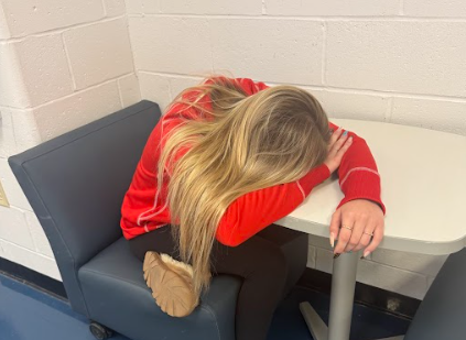 Students everyday at school are found sleeping during class and at lunch