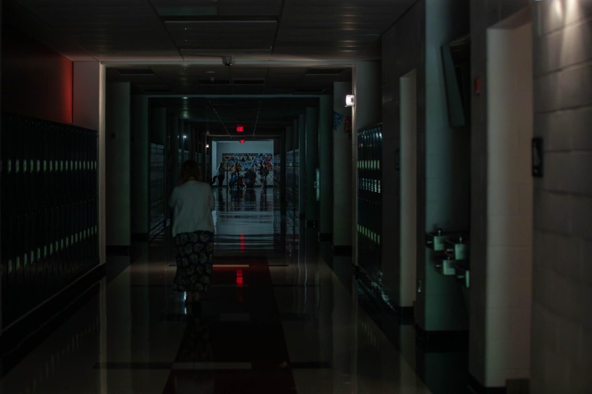 Students and teachers are wandering the halls wondering what happened to the power and if it'll come back on.