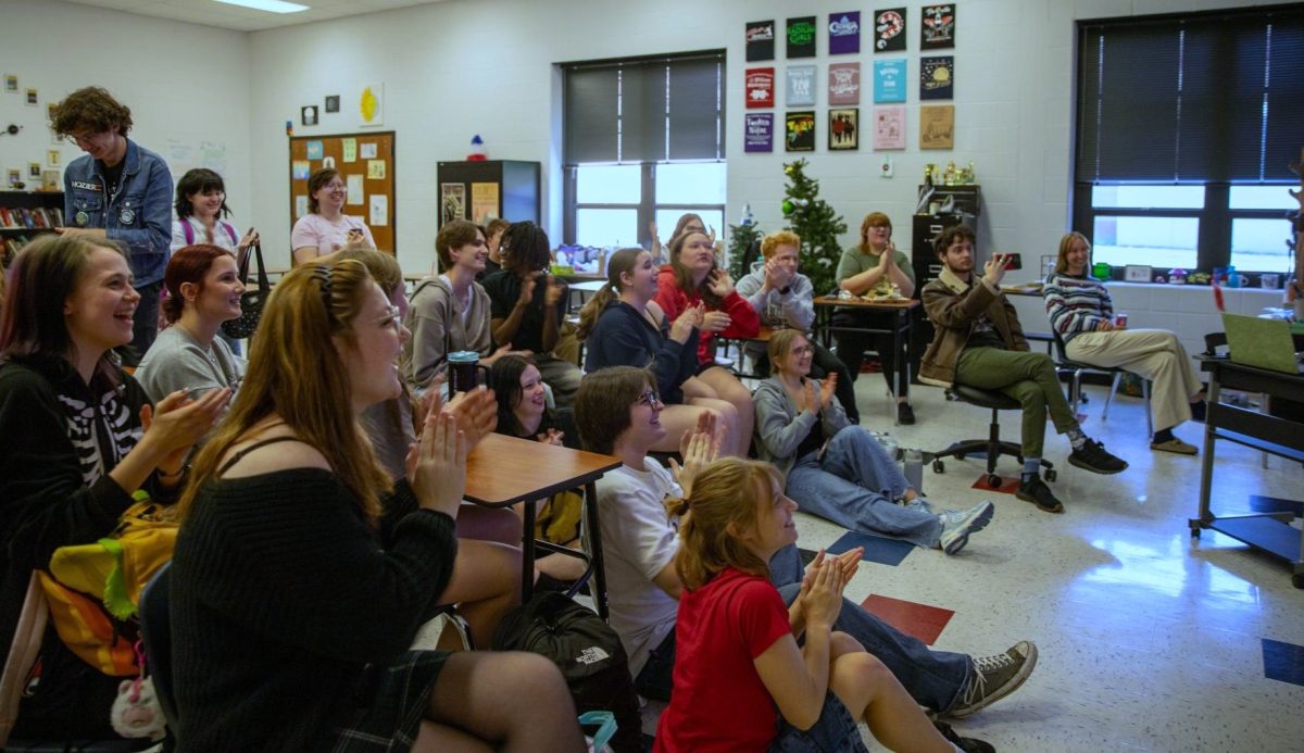 Students are excited to be nominated during the Ken Page awards announcement on Thursday. 